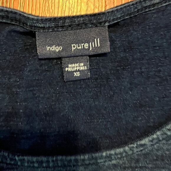 J Jill Pure Indigo Soft Tonic . Size XS. - Picture 6 of 9